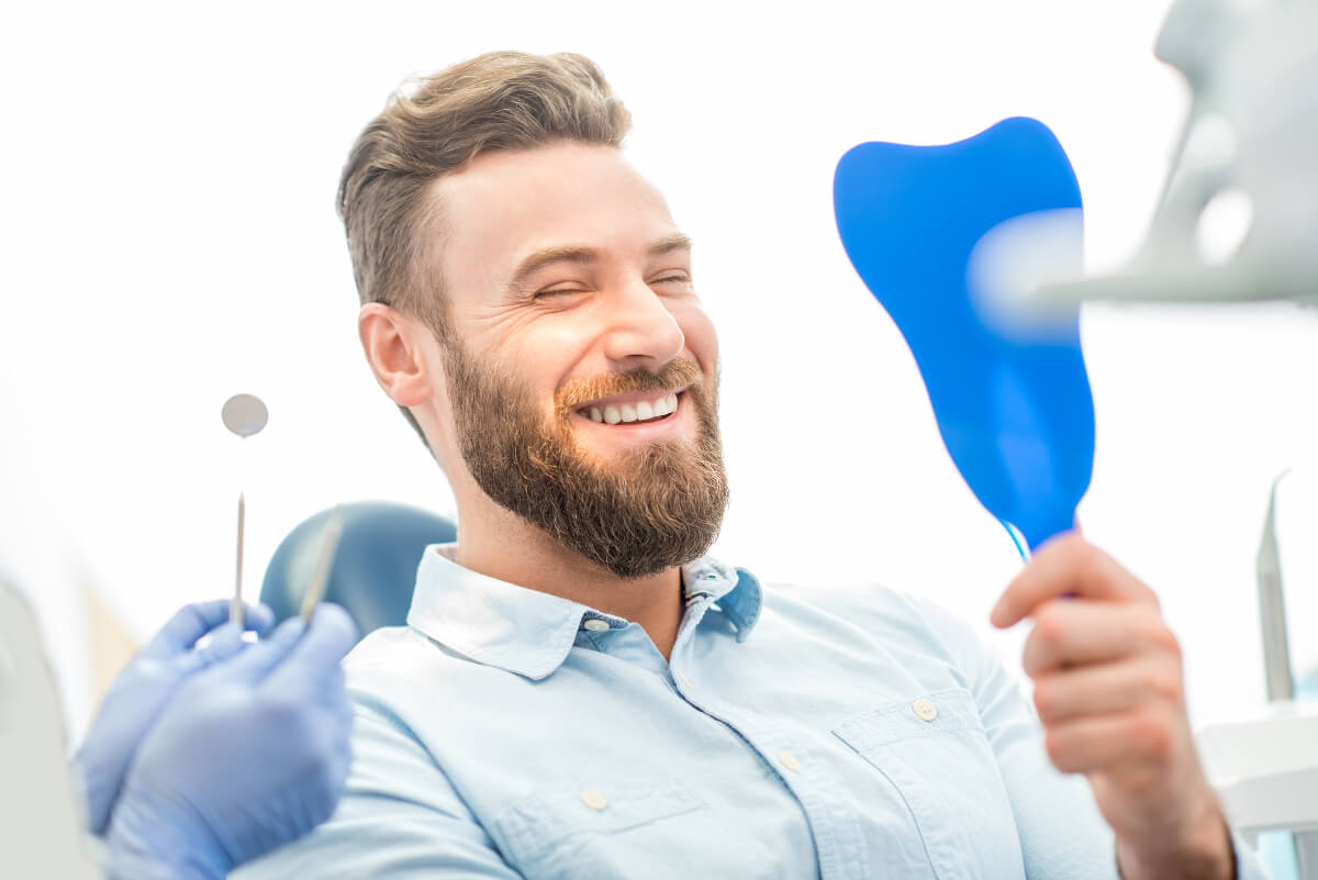 Satisfied dental patient